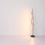 Schwarze LED-Stehlampe Geronimo von Globo, modernes Design für Wohnräume.