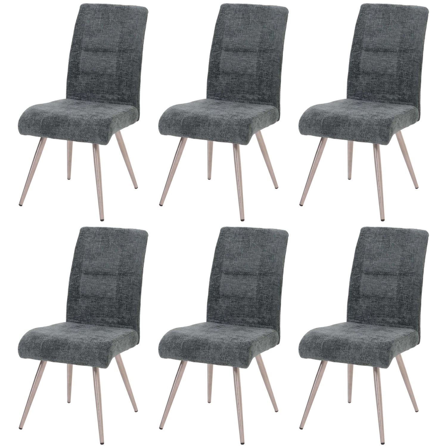 MCW Esszimmerstuhl G55 6er-Set Blau-Grün günstig online kaufen