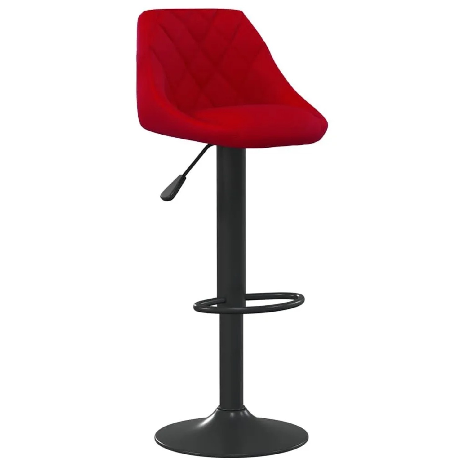 vidaXL Barhocker Weinrot Samt 335344