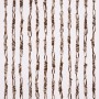 Dekorativer Türvorhang Ceylon in Braun-Beige aus geknotetem Papier, 200x90 cm.
