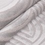 Detailansicht: Ayyildiz Kurzflorteppich Sahara 1113 Silber mit geometrischem Muster.