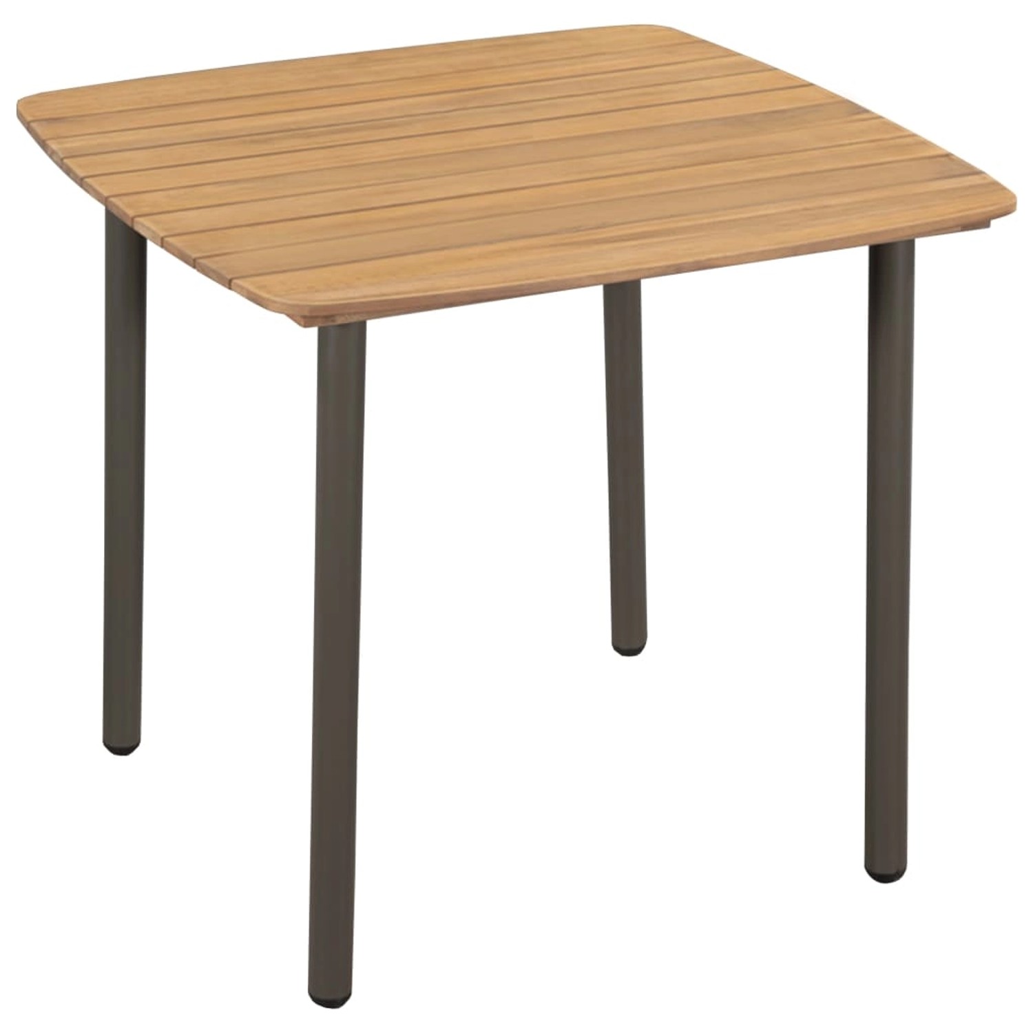 vidaXL Couchtisch 80x80x72 cm Massivholz Akazie und Stahl 44233 günstig online kaufen