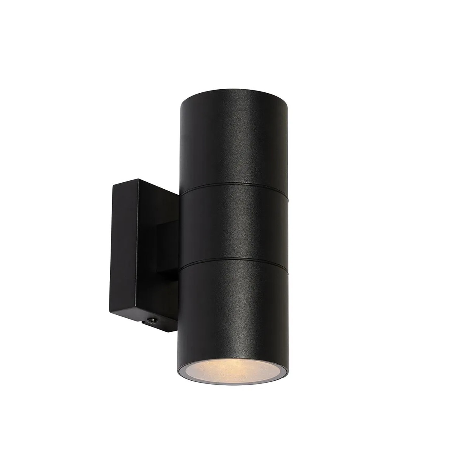 Qazqa Professional Moderne Außenwandleuchte Schwarz 2 Flammig AR70 IP44 Duo
