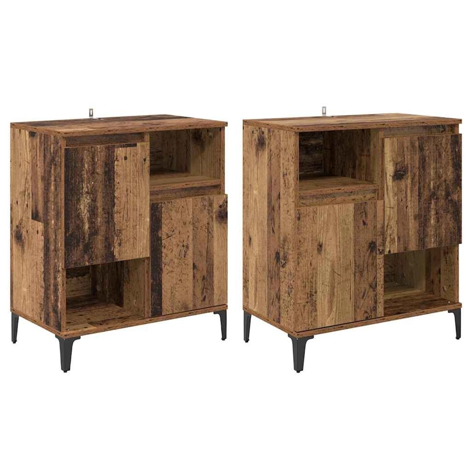 vidaXL Sideboards 2 Stk Altholz 60 x 35 x 70 cm Holzwerkstoff 3415567 günstig online kaufen