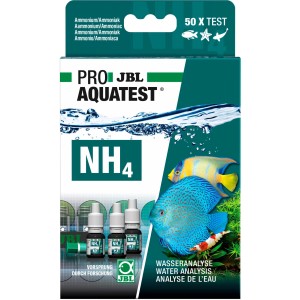 JBL ProAquaTest NH4 Ammonium/Ammoniak Wassertest für Aquarien, Inhalt für 50 Tests.