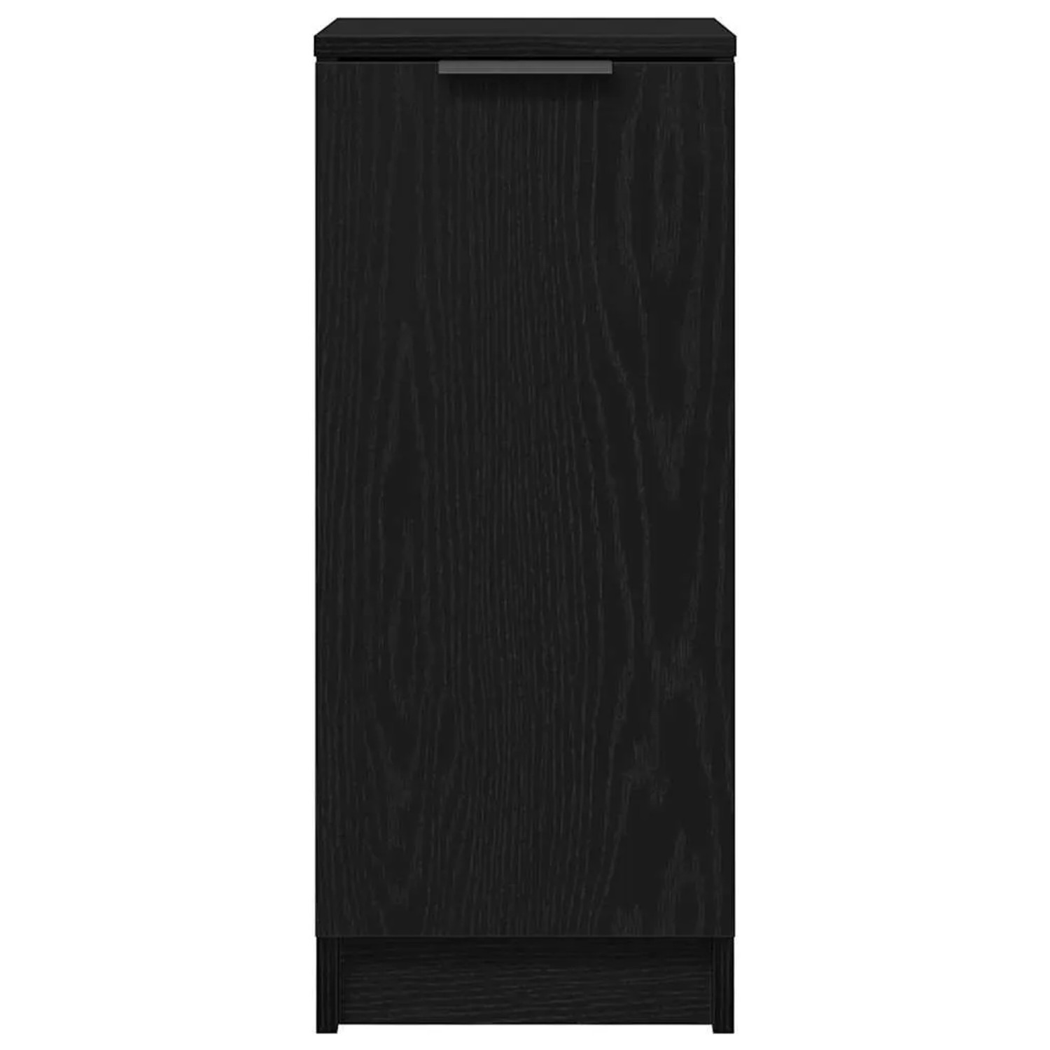 VidaXL Schuhschrank, schwarz, Eichen-Optik, mit Regal, 29,5x35x70 cm. Wohnzimmerschrank für Schuhe.