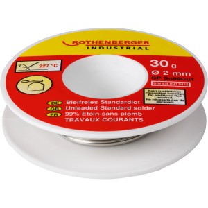 Rothenberger bleifreies Standardlot 30g auf Spule, geeignet für allgemeine Lötarbeiten.