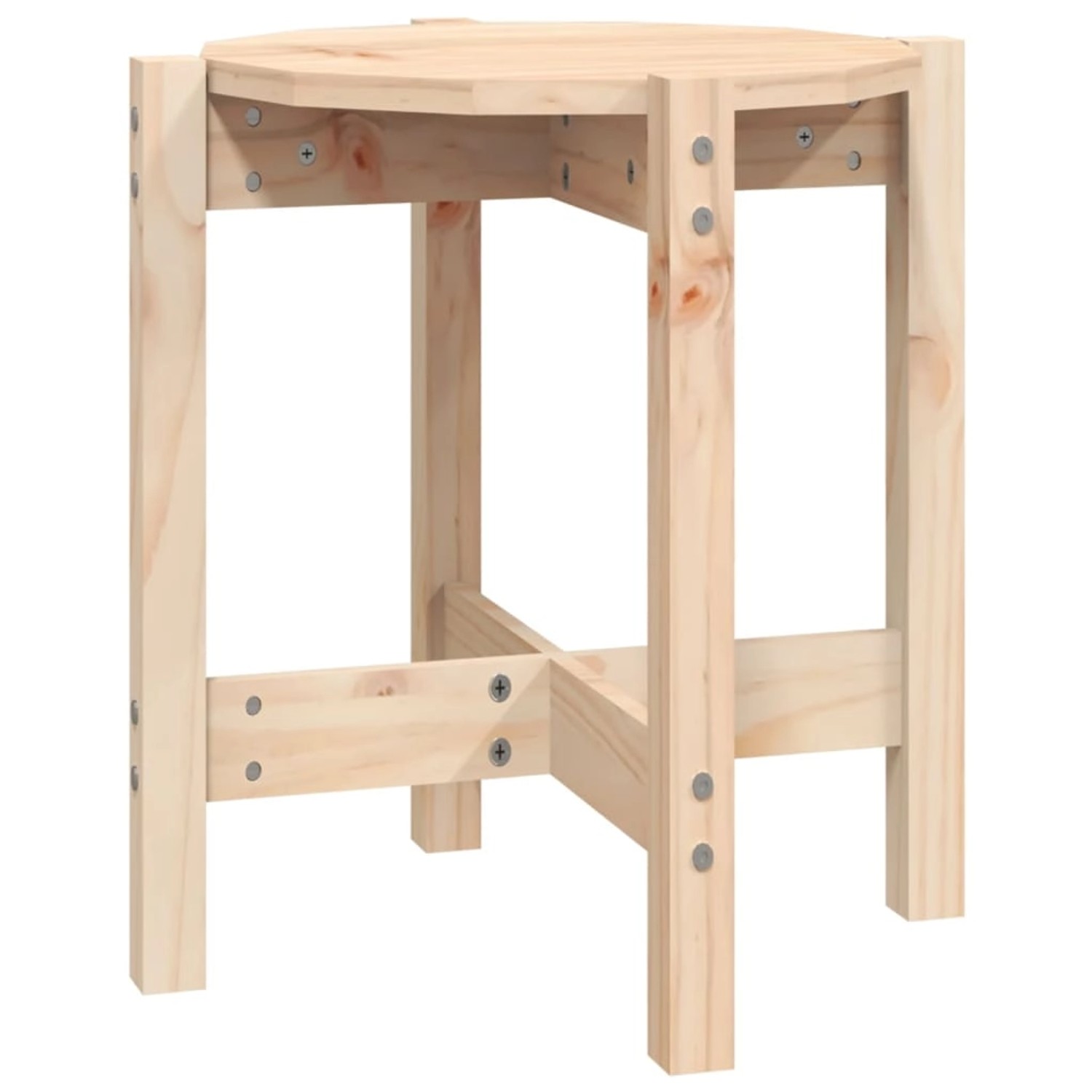 vidaXL Couchtisch Ø 42,5x45 cm Massivholz Kiefer 822312 günstig online kaufen