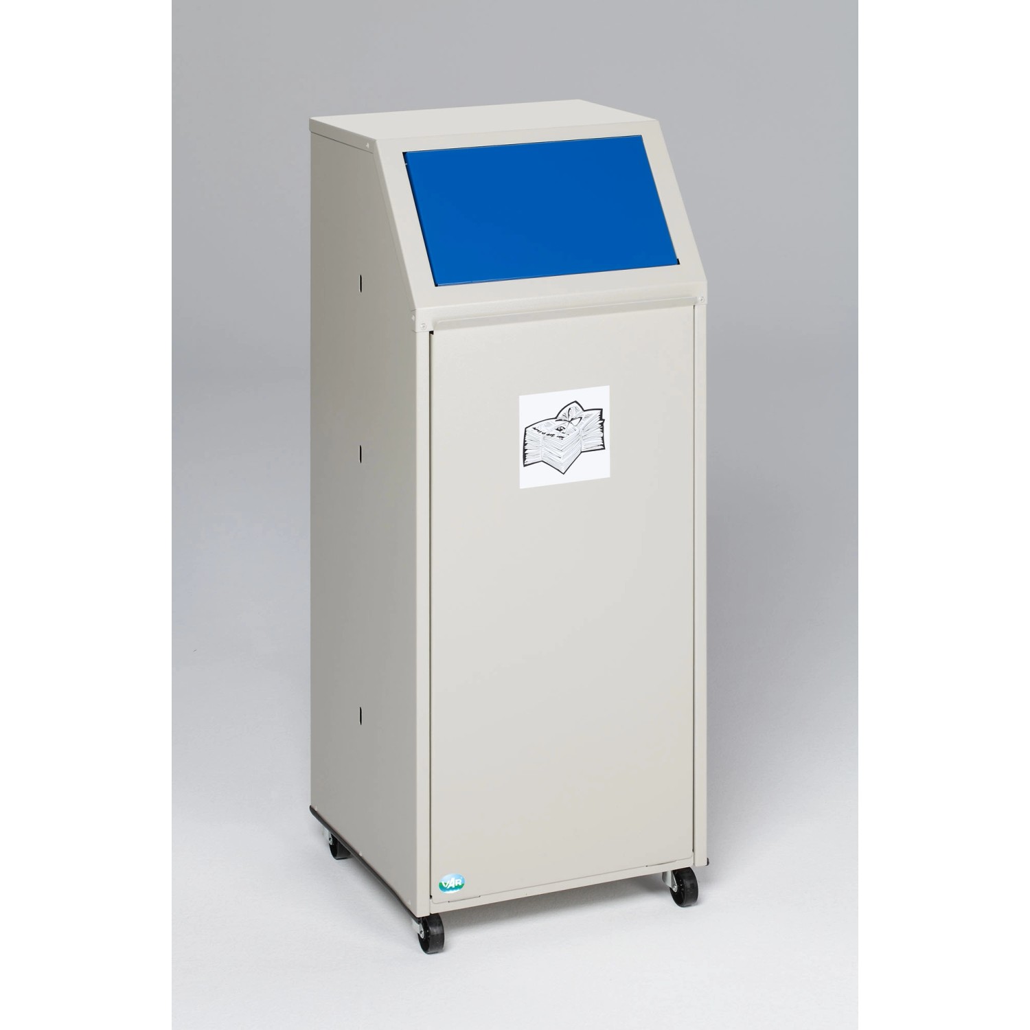 PROREGAL Robuster Wertstoffsammler Mit Einwurfklappe Für Papier Fahrbar 69 günstig online kaufen