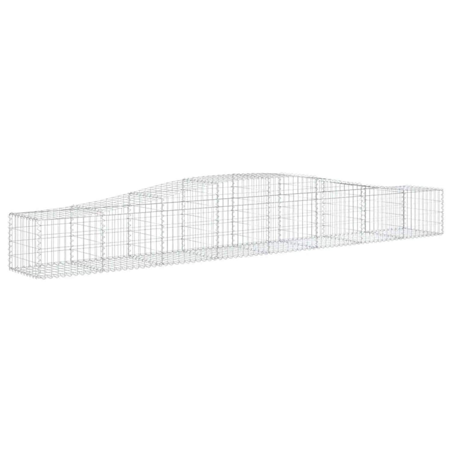 vidaXL Gabionen mit Hochbogen 5 Stk 400x50x40/60cm Verzinktes Eisen 3145920