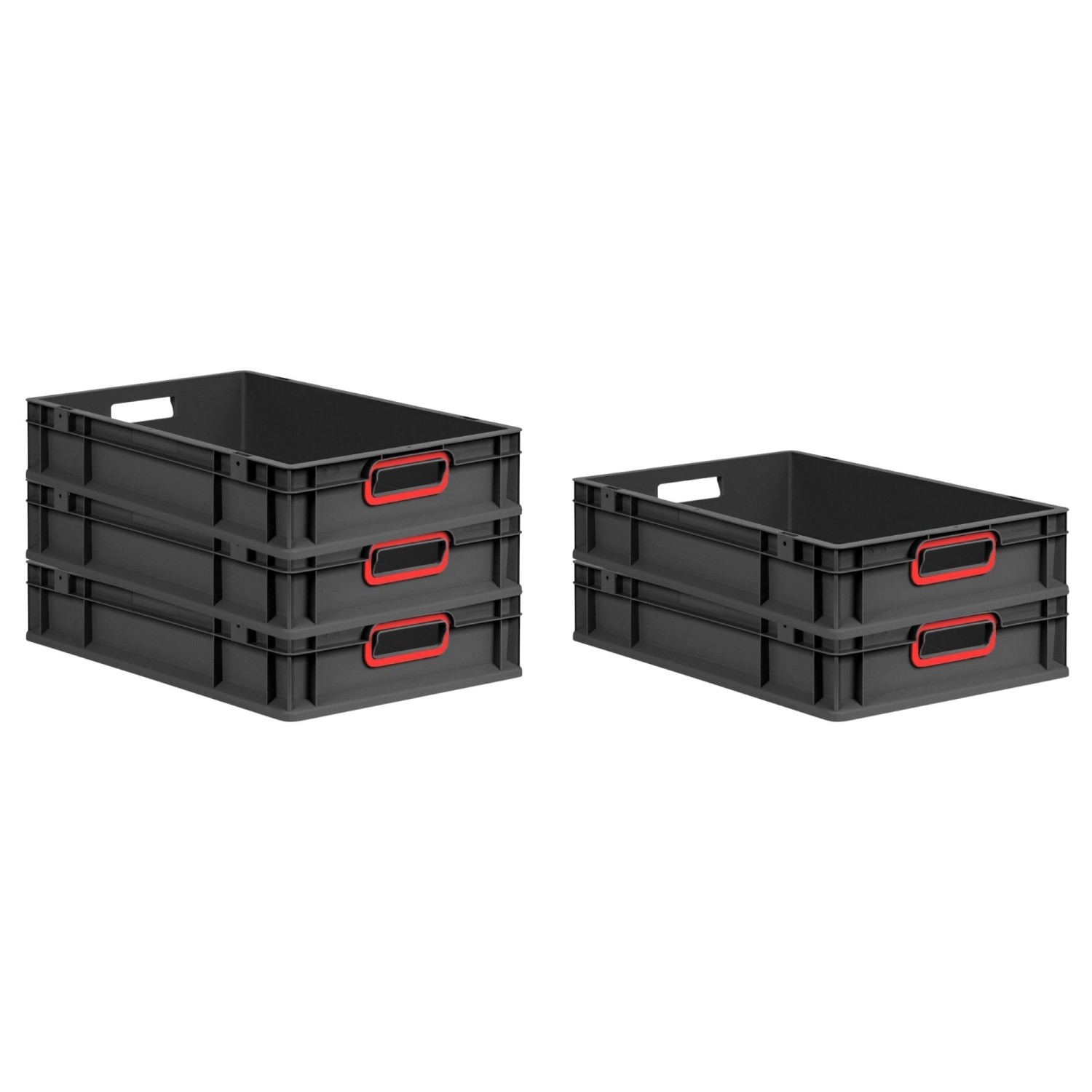 PROREGAL SparSet 5x Eurobox Nextgen Color HxBxT 12x40x60cm 23 Liter Griffe günstig online kaufen