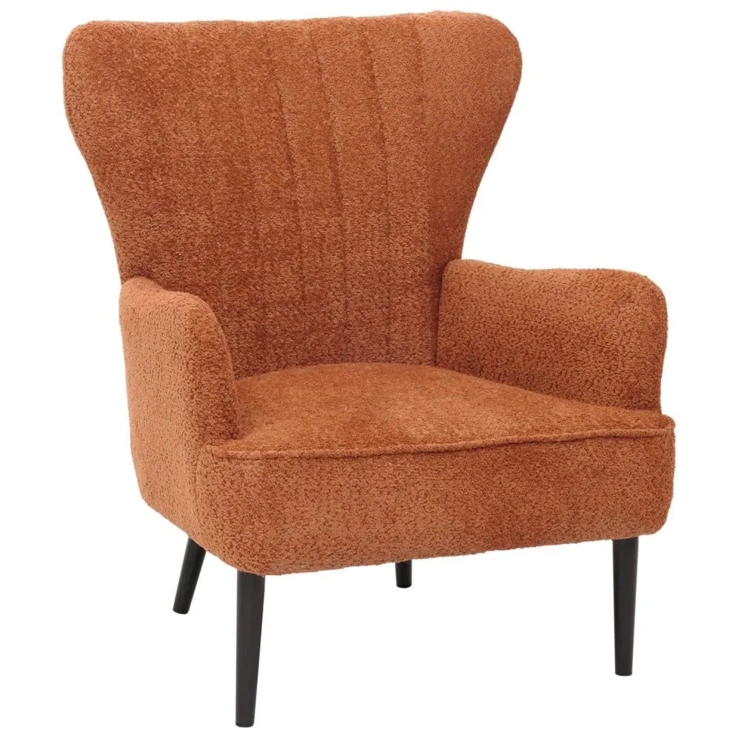 MCW Lounge-Sessel K37 Stoff Chenille 500g/m² Orange