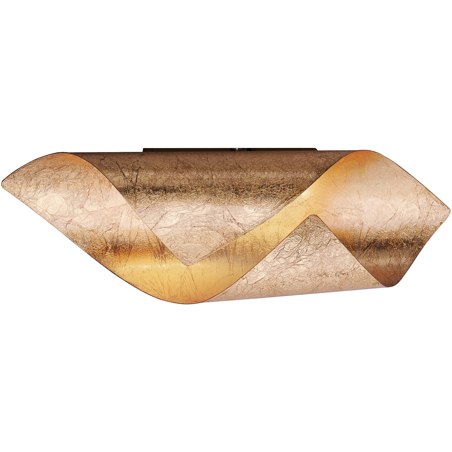 Goldene Paul Neuhaus LED-Wandleuchte Nevis, moderne Deckenleuchte aus Stahl.