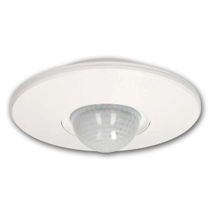 Weißer world-trading-net Decken-Bewegungsmelder mit Infrarotsensor für Lampen & Leuchten.