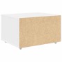 vidaXL Schubladenschrank Mit Rad Weiß 55 x 45 x 31 cm 869306_8