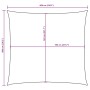 Maßzeichnung eines quadratischen Sonnensegels 6x6 m. Außen 600 cm, innen 563 cm.