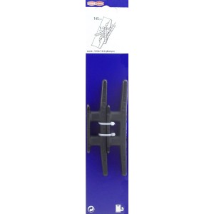 Schwarze Conacord Belegklampe aus Kunststoff, 126 mm lang, für Edelstahl-Beschläge.