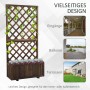 Outsunny Garten-Bett Tannenholz Braun 72,5L x 31,5B x 149,5H cm_6