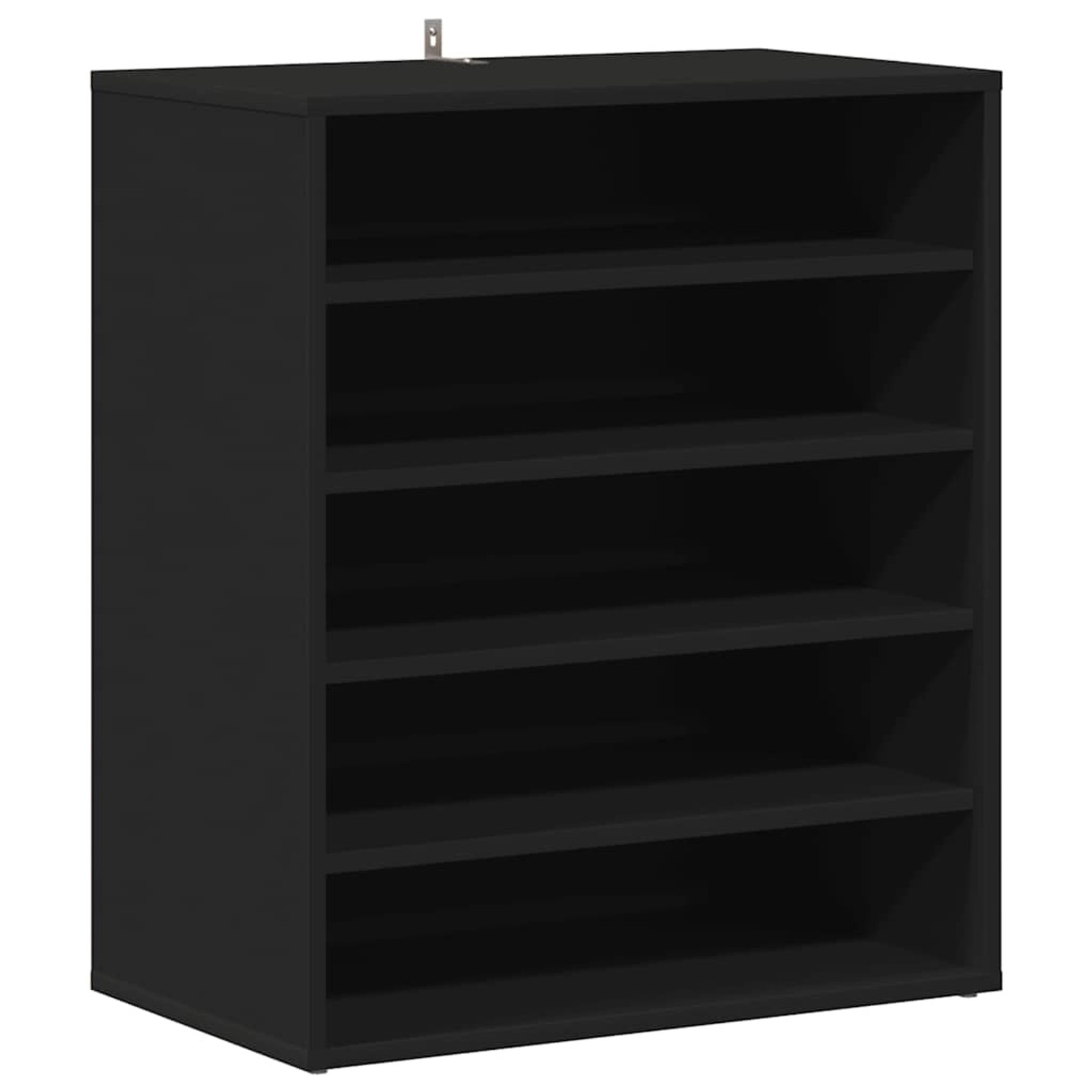 vidaXL Schuhschrank Schwarz 60x35x70 cm Holzwerkstoff 808937 günstig online kaufen