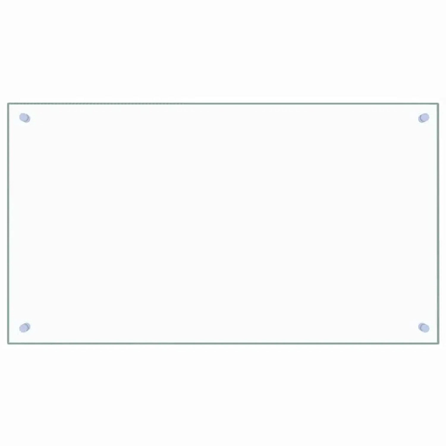 DELUKE Küchenrückwand Glas 90x50cm Transparent Wandverklediung Küche Wandschutz Spritzschutz Herdspritzschutz Glasplatte