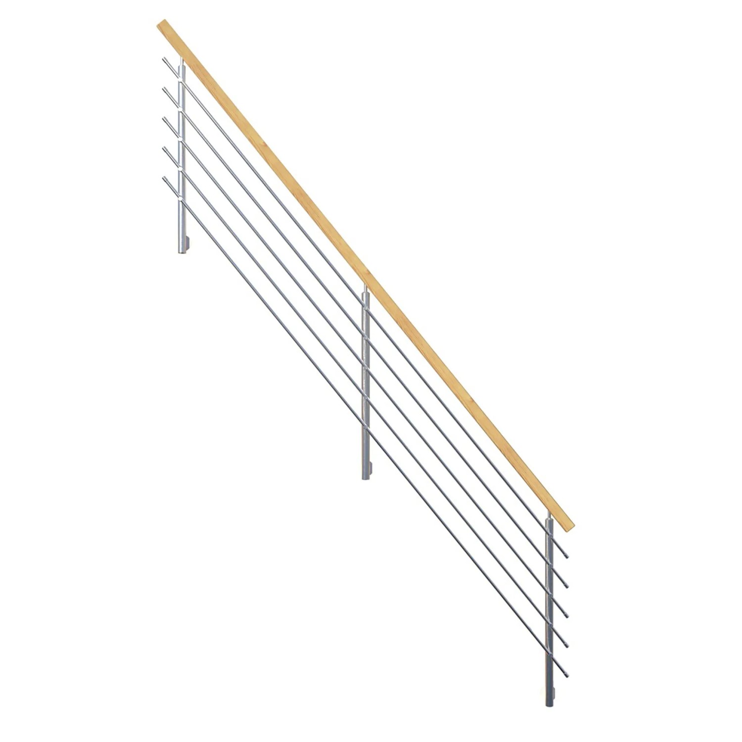 StarWood Design-Geländer-Edelstahl Rechteckhandlauf Fichte günstig online kaufen