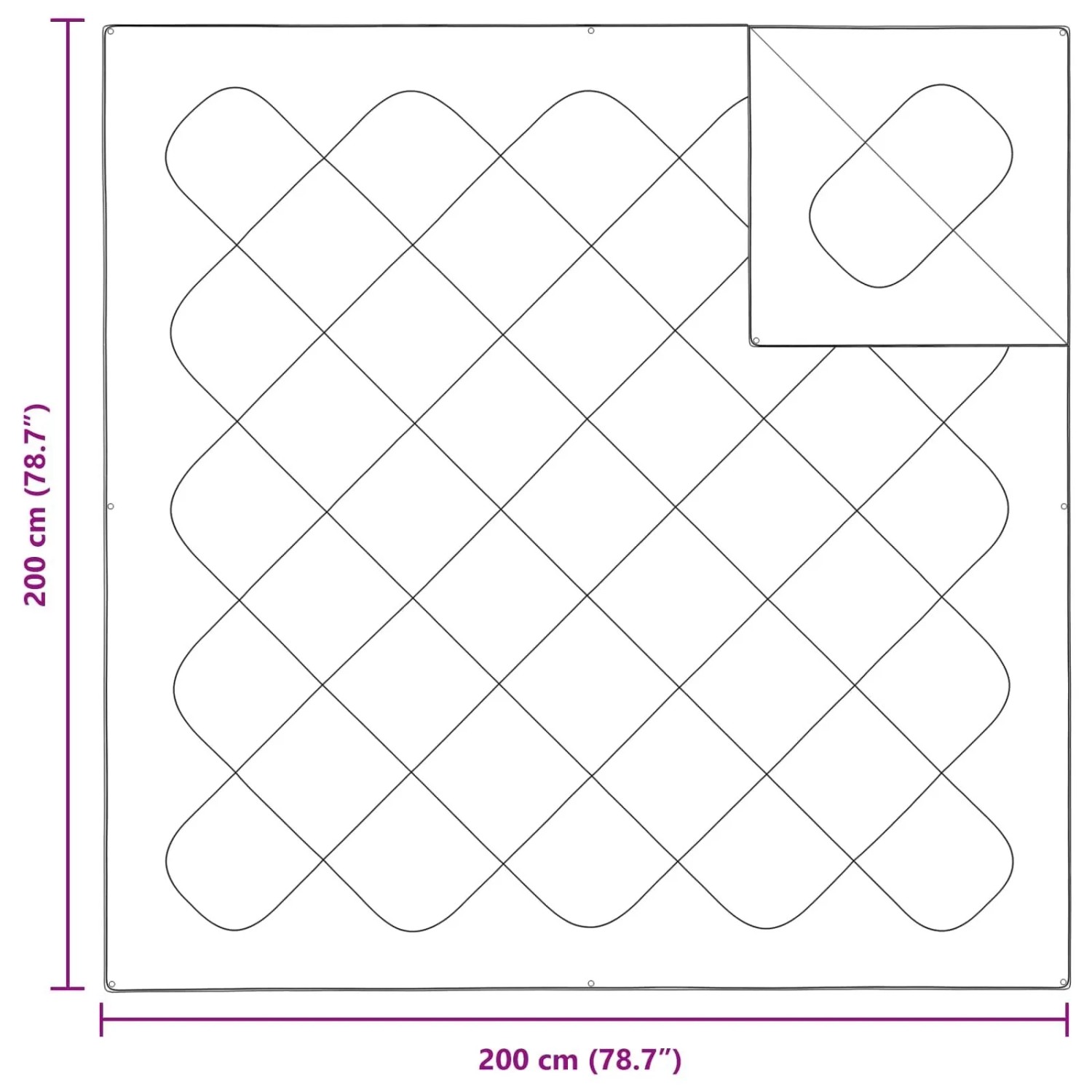 vidaXL Decke mit Kissen 3-Tlg Weiß Mikrofaser 3378051_8