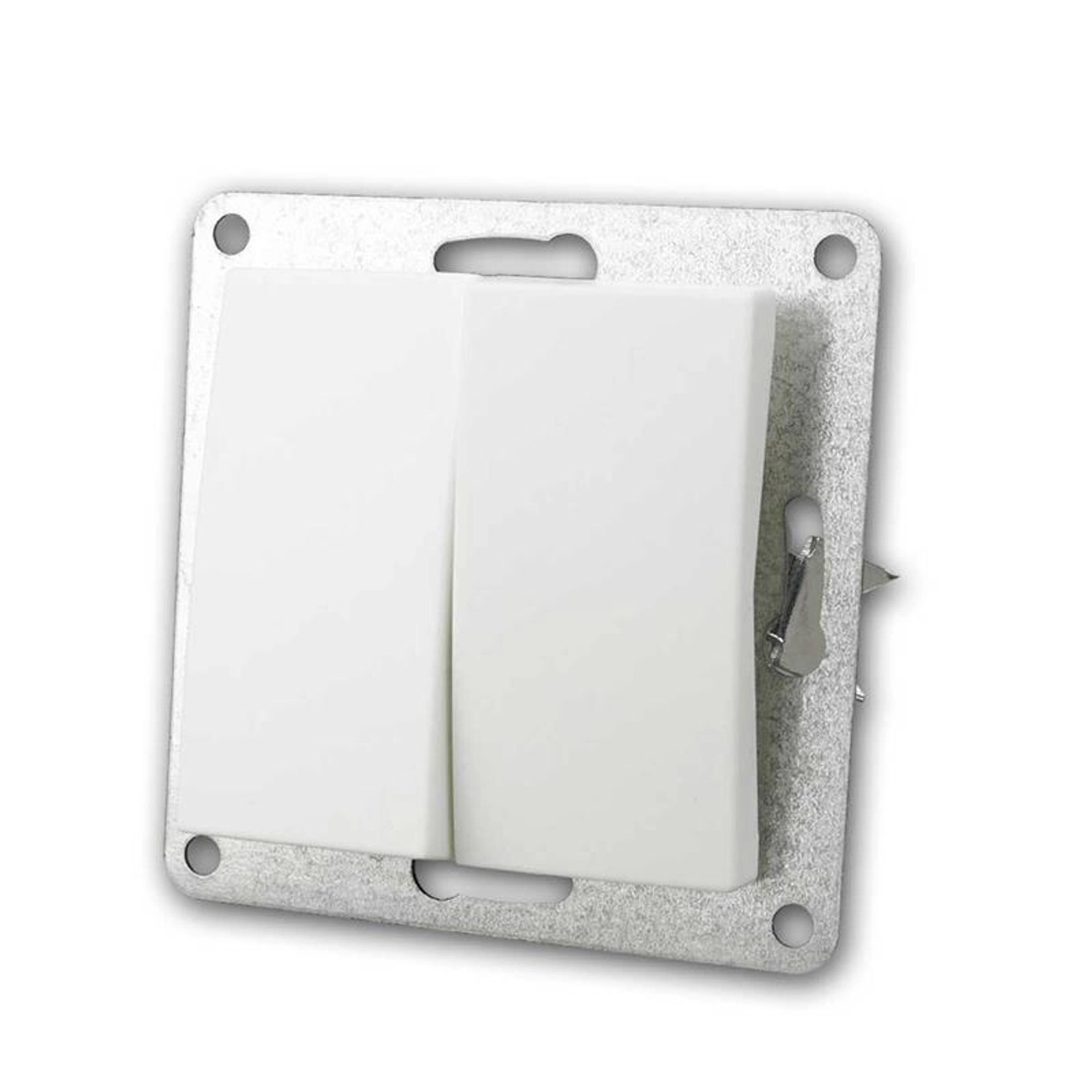 McPower FLAIR Wechselschalter 2-Fach Weiß 250V10A UP