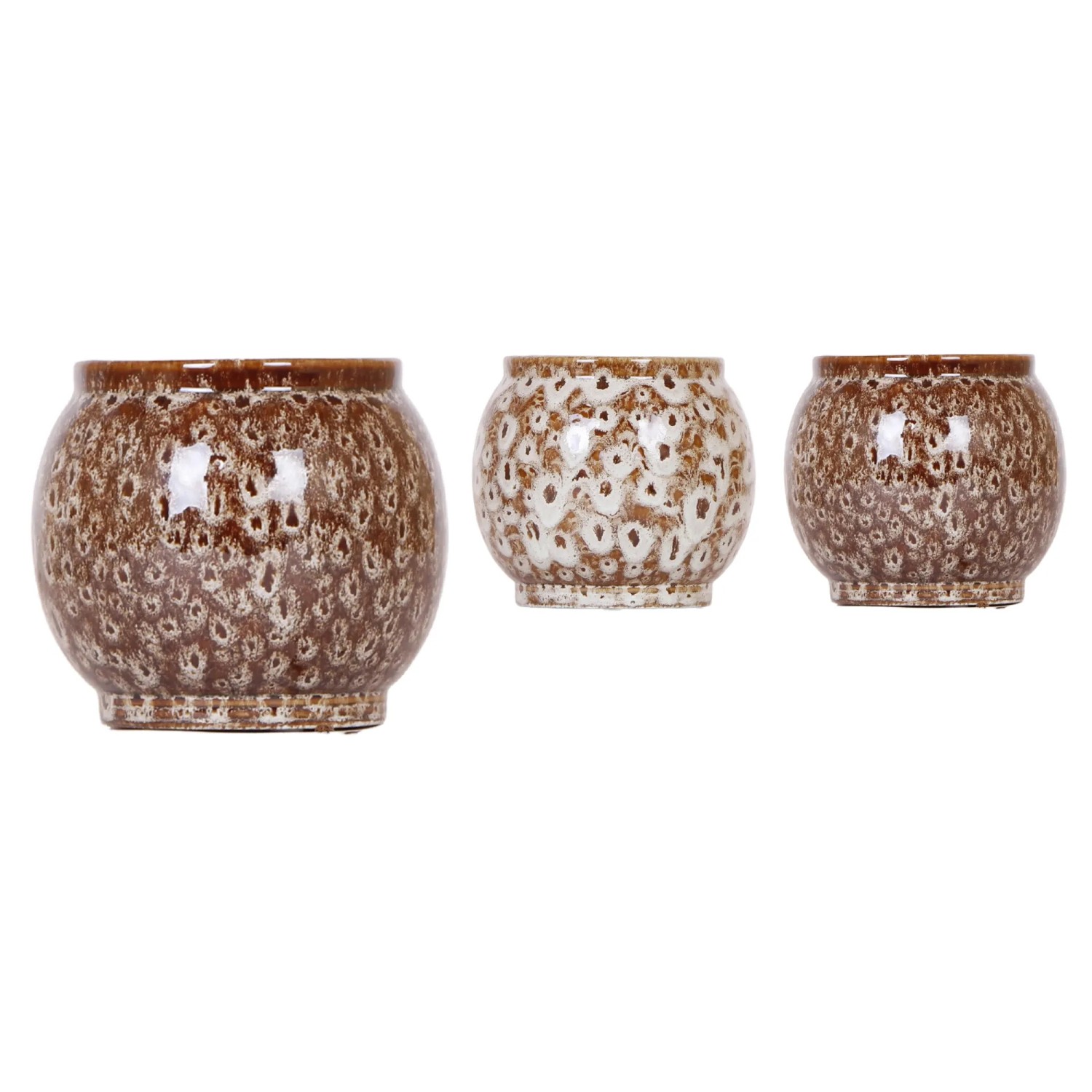 Keramik-Übertopf Safari Ø 9 cm x 10 cm Braun