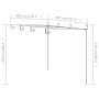 DELUKE Pergola Aus Eisen RITTO 4x3x2,5m Antik-Braun Rankhilfe Pergola Aus Metall Bausatz Freistehend Sonnenschutz Gartendeko Gartenpergola_7