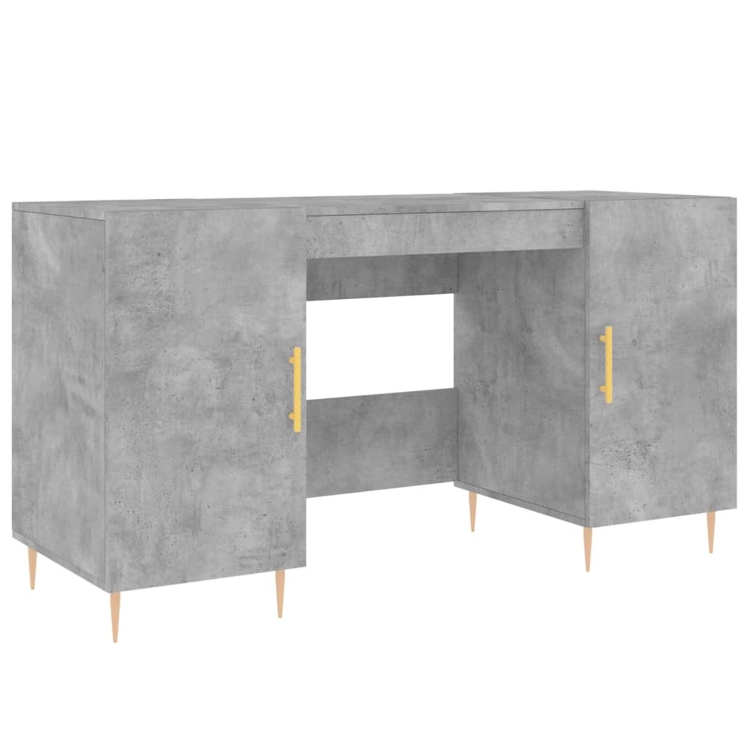vidaXL Schreibtisch Betongrau 140x50x75 cm Holzwerkstoff 829536 günstig online kaufen