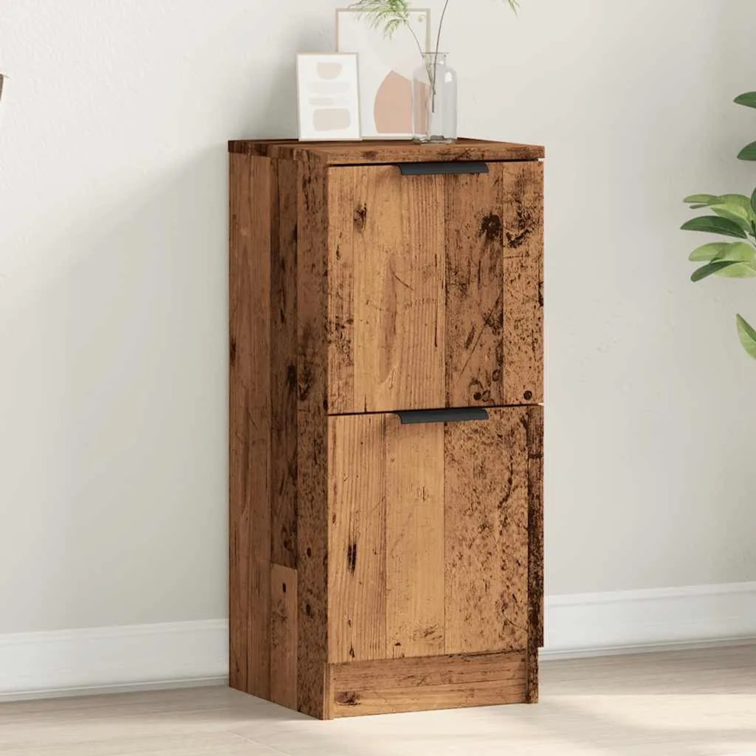 vidaXL Sideboard Altholz-Optik 30x30x70 cm Holzwerkstoff 856959_4