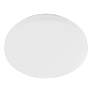 Weiße, runde Eglo LED Deckenleuchte Pogliola-E, 26 cm Durchmesser, für Innenräume.