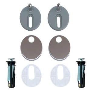 Ersatzscharniere für Domberg WC-Sitze DB3000/DB3002/DB3004, Zubehör für Toilettensitze.
