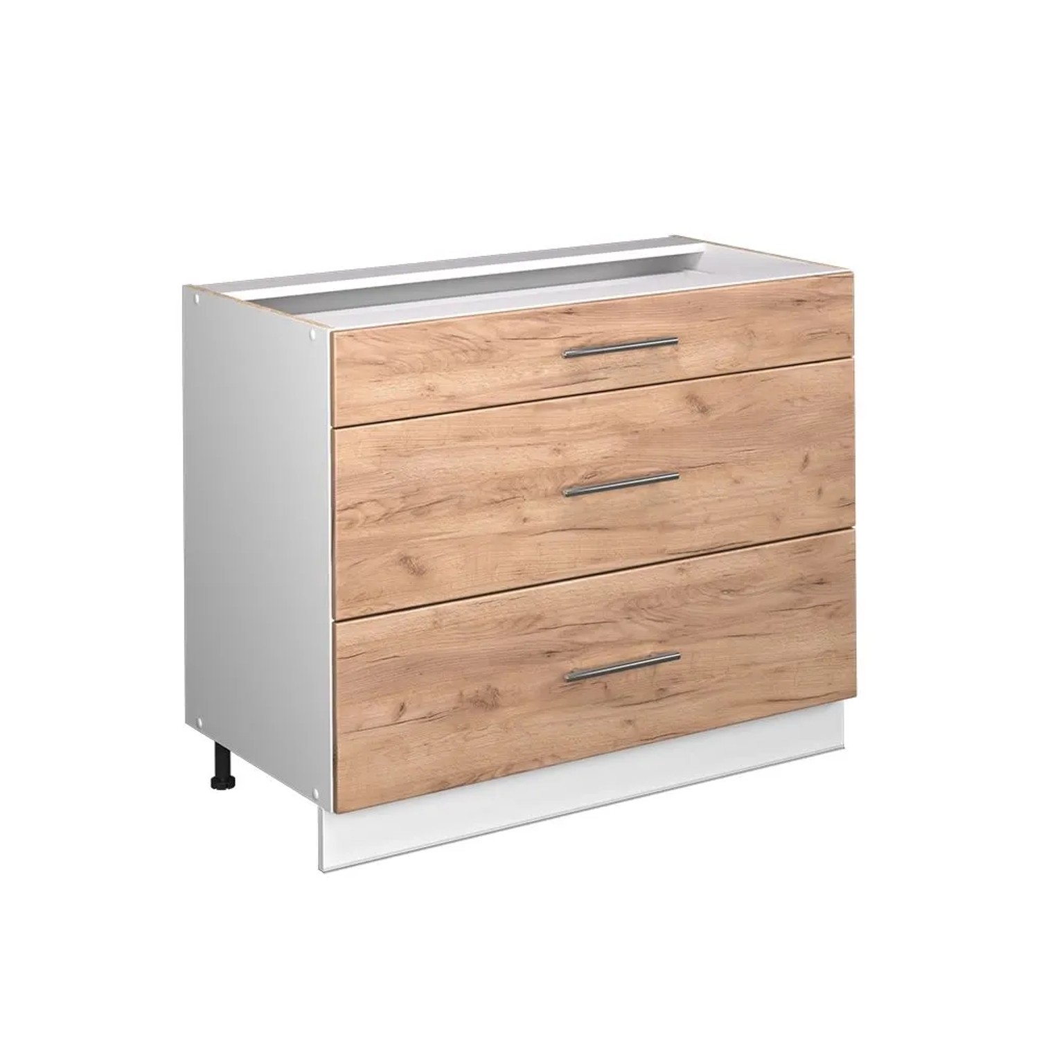 Vicco Küchenunterschrank Fame-Line Goldkraft Eiche/Weiß 100 x 82 AP Eiche Art Nr 61616