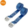 Conacord Spanngurt PES Klemmschloss 25 mm Länge 2,5 m Blau 2er Pack
