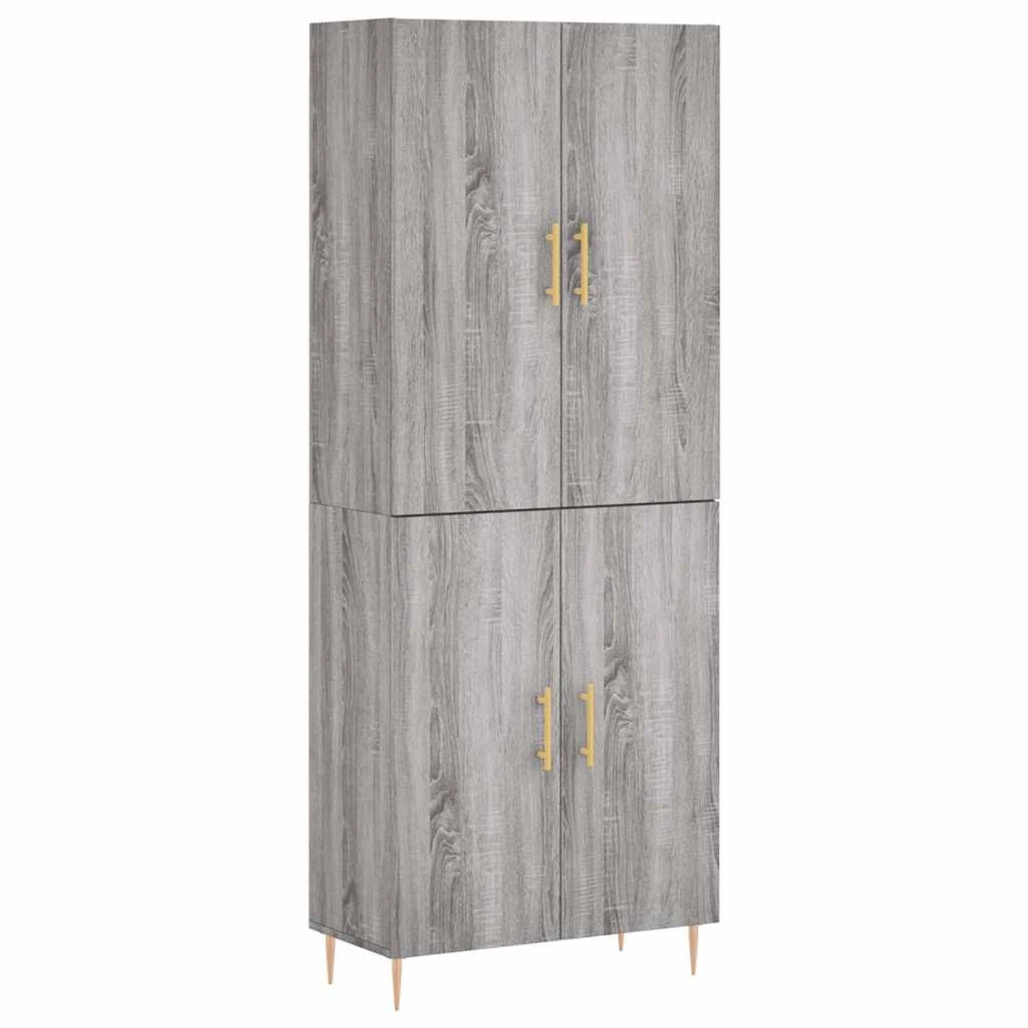 vidaXL Highboard Grau Sonoma 69,5x34x180 cm Holzwerkstoff 3195673 günstig online kaufen