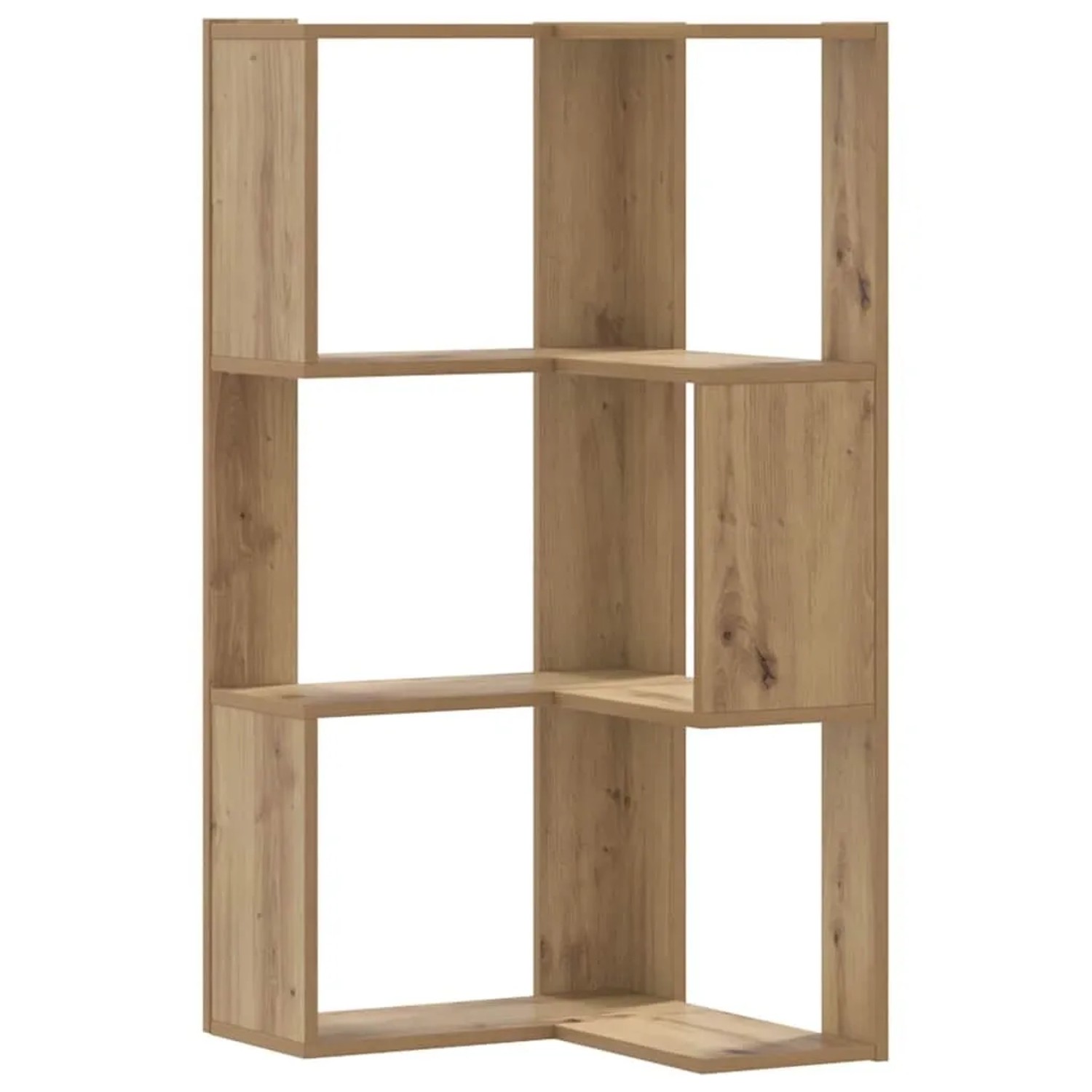 vidaXL Eck-Bücherregal 3 Böden Artisan-Eiche 50x50x102cm Holzwerkstoff 8525 günstig online kaufen