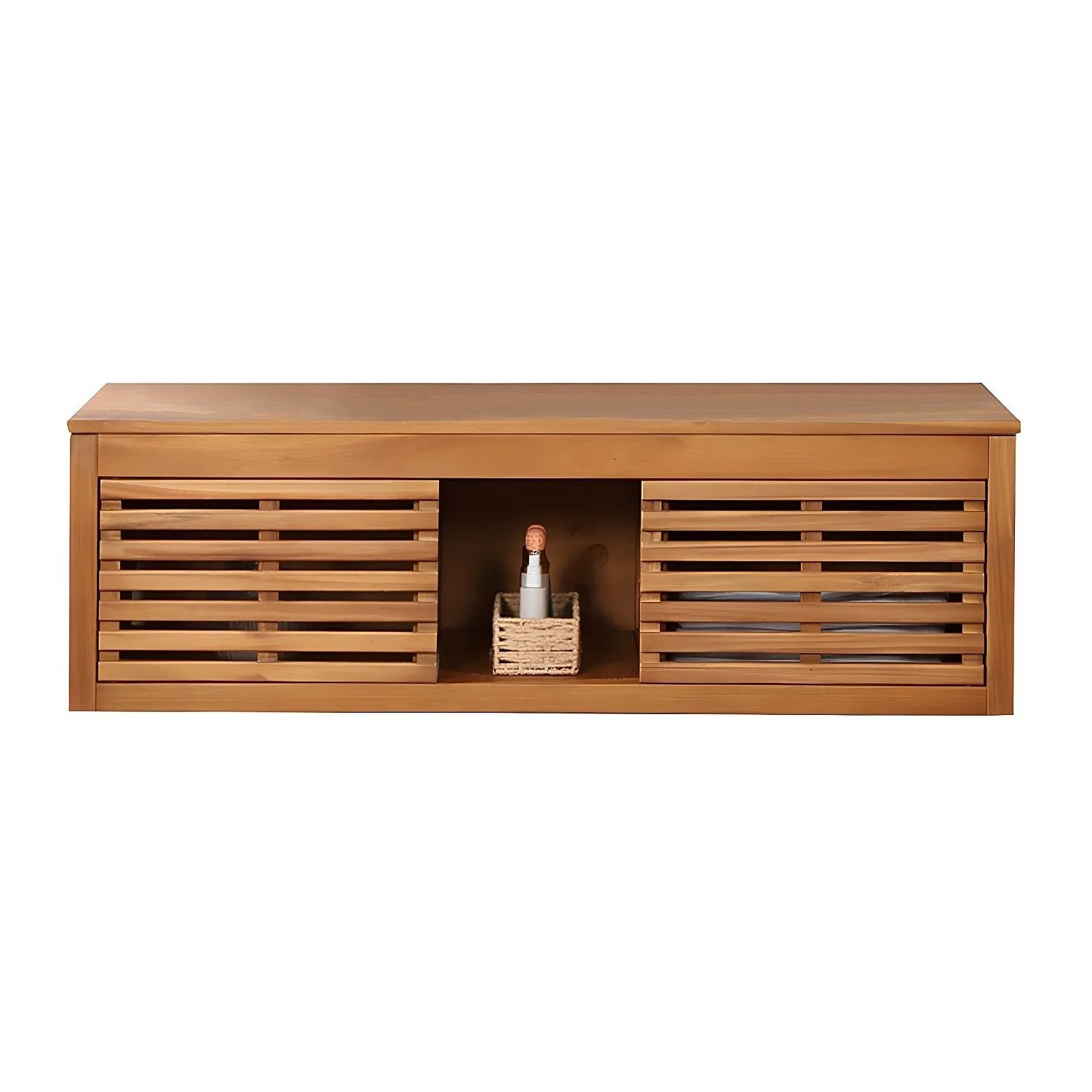 Vente-unique Waschbeckenunterschrank Penebel Naturfarben Dunkel 130 cm