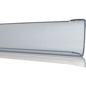 Transparentes Sockelprofil, 2500 mm lang, für saubere Abschlüsse und Schutz vor Feuchtigkeit.