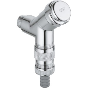 Grohe Was Anschlussventil DN 15 für Waschgeräte, Chromoptik.