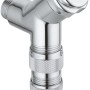 Grohe Was Anschlussventil DN 15 für Waschgeräte, Chromoptik.