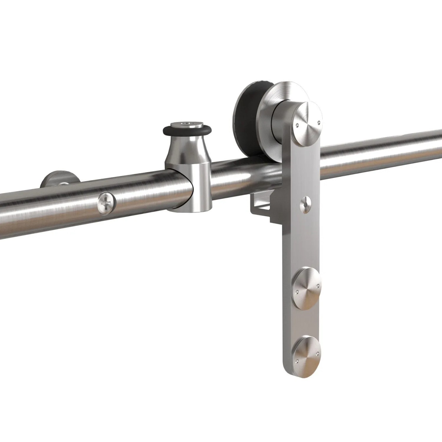 SOTECH Edelstahl Schiebetüren Set MANSION Seitlich Anschraubbar Bis 80 kg Türgewicht für Max 1000 mm Türbreite und 30 Bi...