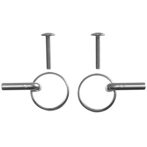 Duravit Scharnierpaar für WC-Sitze Happy D. und Starck 2, Chrom.