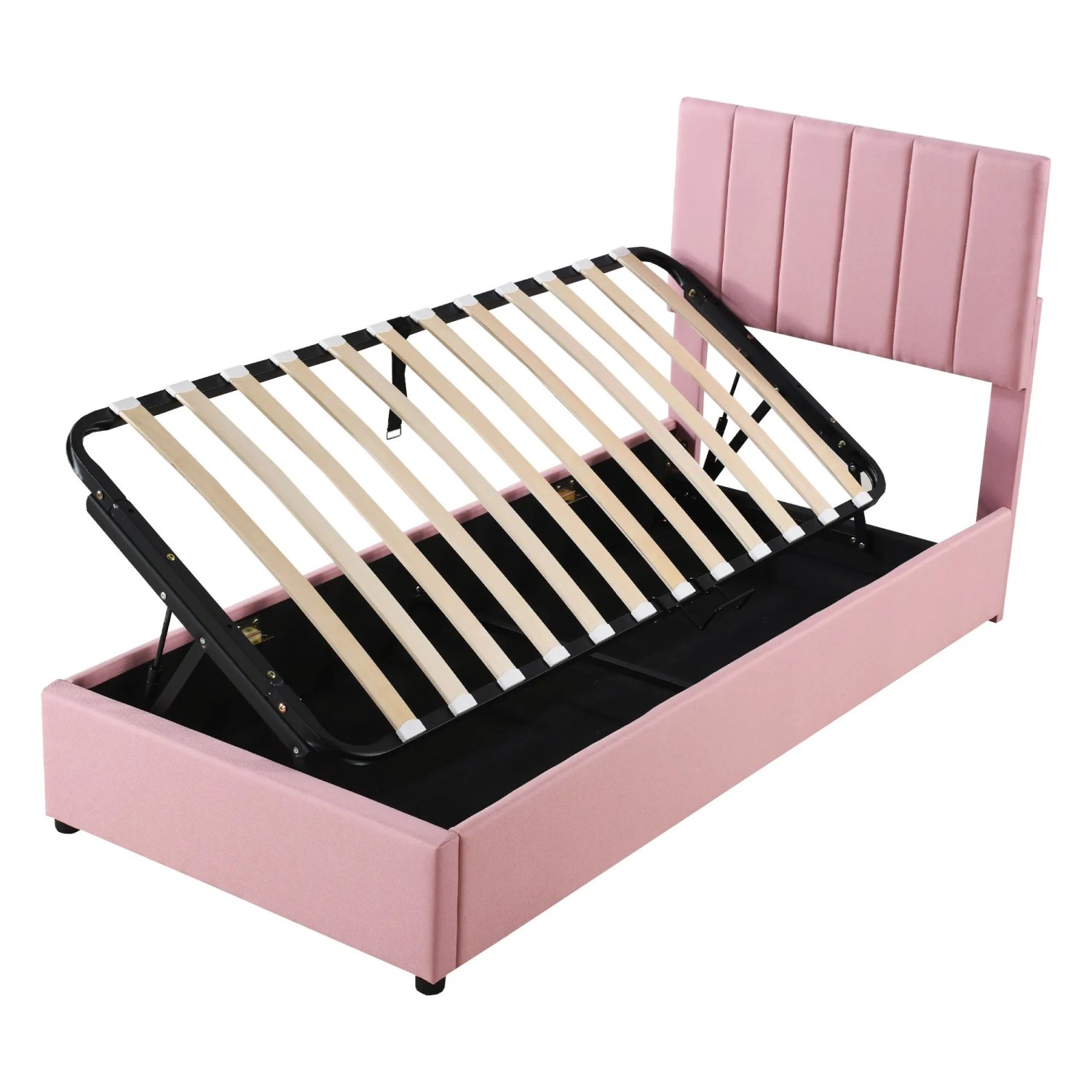 Okwish Polsterbett 90×200 Kinderbett Mit Bettkasten Ohne Matratze