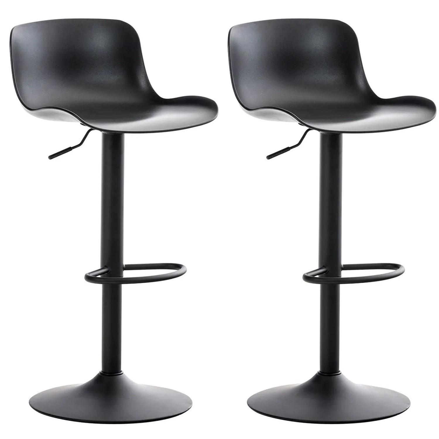 CLP 2er Set Barhocker Almada Schwarz