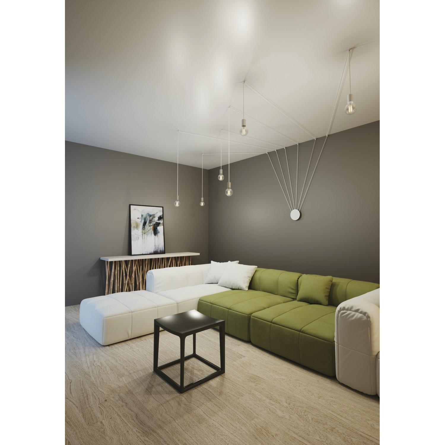 Luce Design kaufen bei cm Deckenleuchte Weiß 19 6-flammig Habitat OBI Ø