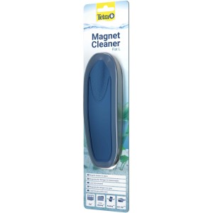 Tetra Magnet Cleaner Flat L, Aquarium Scheibenreiniger für Glas bis 10mm, blau