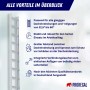 PROREGAL Dachleiter, rotbraun, 10 Sprossen. Robuste Leiter für sicheren Halt auf dem Dach.