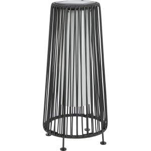 Solar-LED-Dekoleuchte Aviano Schwarz Warmweiß 45 cm x 21 cm x 21 cm