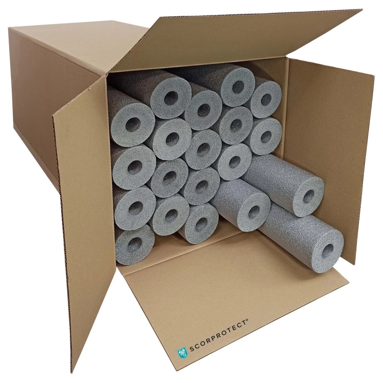 Scorprotect Karton Graue PE Rohrisolierung Angeschlitzt 28 X 30 X 1 Meter günstig online kaufen